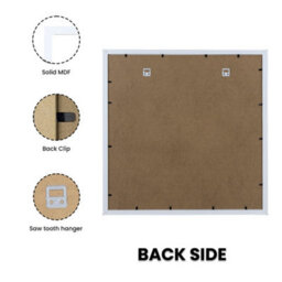 "AK Frames Sleek 22X22"" White Thin Modern Picture Frame - Slim And Design For Posters, Prints And Photos - Elegant Wall Frame Decor" - thumbnail 2