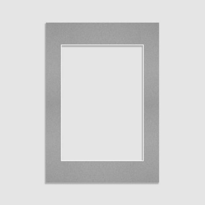 Ak Frames 9X7 Silver Picture Mounts To Fit 5X7 Aperture Size - Mount Board Only (No Frame Included) - image 1
