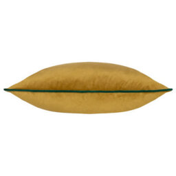 furn. Furn Meridian Velvet Piped Polyester Filled Cushion, Moss/emerald, 55 X 55Cm - thumbnail 2