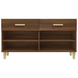 Walplus Shoe Cabinet Brown Oak 102X35X55 Cm Engineered Wood - thumbnail 6