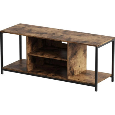 Tv Stand Tv Console Rustic Brown 120Cm Modern Storage Cabinet - image 1