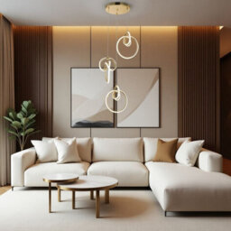Ceiling Lamp Chandelier Toolight Led G072-3Cpr Gold - thumbnail 8
