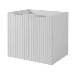 Heze Furniture Flow 2 Door Bathroom Vanity Cabinet With 2 Shelves And Basin 60Cm - White - thumbnail 2