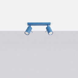 Sollux Lighting Ring Steel Light Blue 2 Lights Modern Ceiling Lamps - thumbnail 2