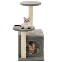 Walplus Cat Tree With Sisal Scratching Posts 60 Cm Grey - thumbnail 1