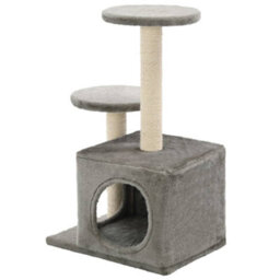 Walplus Cat Tree With Sisal Scratching Posts 60 Cm Grey - thumbnail 5