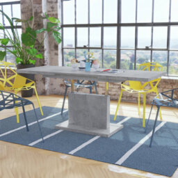 Heze Furniture Gala 2 In 1 Extending Coffee / Dining Table - Concrete - thumbnail 3