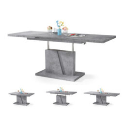 Heze Furniture Gala 2 In 1 Extending Coffee / Dining Table - Concrete - thumbnail 2