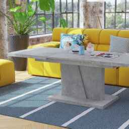 Heze Furniture Gala 2 In 1 Extending Coffee / Dining Table - Concrete - thumbnail 5