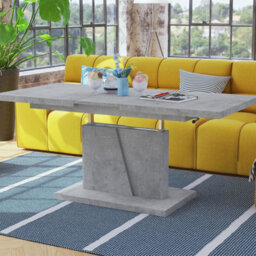 Heze Furniture Gala 2 In 1 Extending Coffee / Dining Table - Concrete