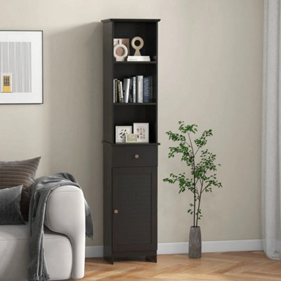 Bathroom Space Saver Storage Cabinet With Door Cabinet & Drawer - image 1