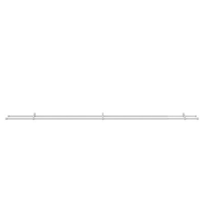 GoodHome Anafi Matt White Extendable Ball Single Curtain Pole Set, (L)2000mm-3300mm (Dia)28mm - image 1