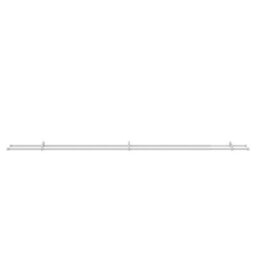 GoodHome Anafi Matt White Extendable Ball Single Curtain Pole Set, (L)2000mm-3300mm (Dia)28mm - thumbnail 1