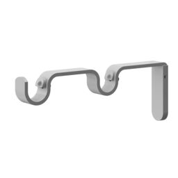 GoodHome Anafi Matt White Extendable Ball Single Curtain Pole Set, (L)2000mm-3300mm (Dia)28mm - thumbnail 3