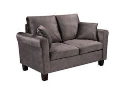 Comfy Living Brushed Velvet 2 Seater Sofa In Mottled Mink