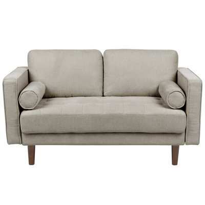 Beliani Sofa 2 Seater Nurmo Fabric Taupe - image 1