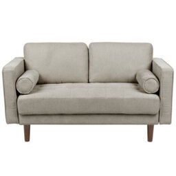Beliani Sofa 2 Seater Nurmo Fabric Taupe - thumbnail 1