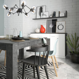 Furniture To Go Zingaro Wall Shelf 133 Cm In Grey And White - thumbnail 4