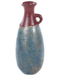Wyld And Coco Handmade Terracotta Vase Blue And Brown 50Cm Retro Vintage-Inspired Decorative - thumbnail 1