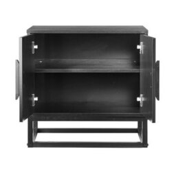 MMT Funiture Designs mmt Fluted 2-Door Storage Cabinet, Adjustable Shelf, Steel Legs, 60Cm L X40 Cm H - thumbnail 2