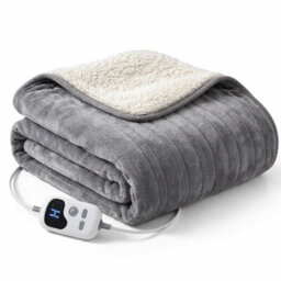 House Of Home Heated Electric Throw Sherpa Blanket 160 X 130Cm Digital 10 Heat Settings, Safety Shut Off, Timer, Machine Washable - thumbnail 1
