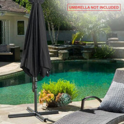 Parasol Base Patio Umbrella Garden Heavy Duty Metal - thumbnail 4