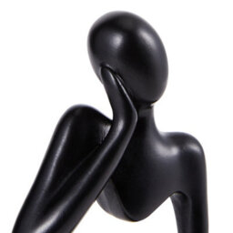 Thehotsale Thinker Figurine Resin Cute Figurine Statue Tabletop Bedroom Ornament Collectible - thumbnail 4