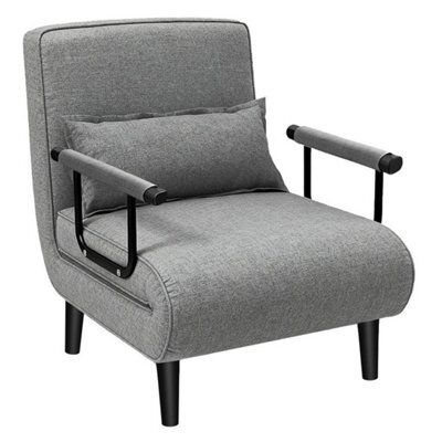 Fabric Sofa Bed Sleeper Couch Sofabed Settee Recliner Beds Folding Single 190X65Cm - image 1