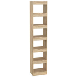 Berkfield Book Cabinet/room Divider Sonoma Oak 40X30X198 Cm - thumbnail 2