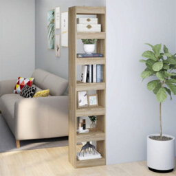 Berkfield Book Cabinet/room Divider Sonoma Oak 40X30X198 Cm