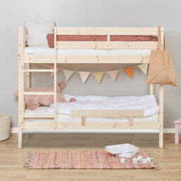 Hoppekids Shorty Bunkbed + Safety Rail Natural - thumbnail 2