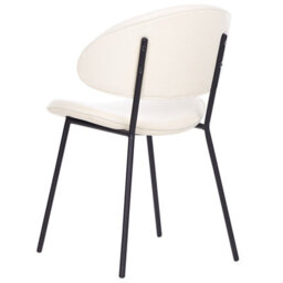 Beliani Set Of 2 Dining Chairs Kiana Fabric Light Beige - thumbnail 6