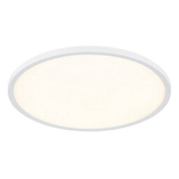 Luminosa Lighting Luminosa Sapana 42Cm Round Flush Ceiling Light White Ip44 Led 3000K