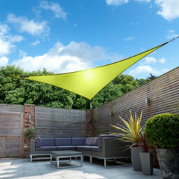 Kookaburra 5M Triangle Waterproof Lime Garden Patio Sun Shade Sail Canopy 98% Uv Block With Free Rope - thumbnail 2