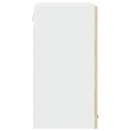 Berkfield Hanging Glass Cabinet Sonoma Oak 80X31X60 Cm Engineered Wood - thumbnail 7