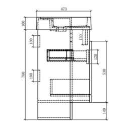 Plum&clay Solstice Natural Oak Left Hand Bathroom Vanity Basin & Wc Unit Combination (W)1200mm (H)890mm - thumbnail 4