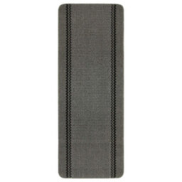 The Rugs Washable Designer Rugs & Mats Lined Bordered Design In Dark Grey   116D - thumbnail 1