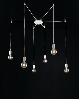Luminosa Lighting Luminosa Habitat 6 Light Cluster Pendant Ceiling Light White 500Cm - image 1