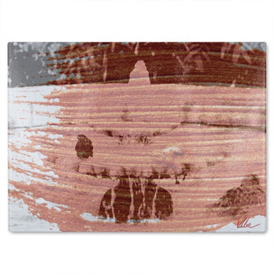 Benjamin Tate Design Bird Bath Glass Chopping Boarddesigner Style - image 1