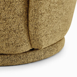 Furniturebox Uk Romilly Mustard Yellow Fabric Swivel Accent Tub Chair - thumbnail 8