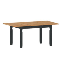 Mercers Furniture Corona Charcoal Dark Grey Small Extending Dining Table & 4 Chairs Set Solid Wood Mexican Pine Wooden - thumbnail 5