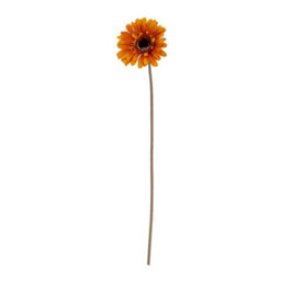 Hill Interiors Soft Gerbera Gerbera Artificial Flower Yellow (One Size) - thumbnail 2
