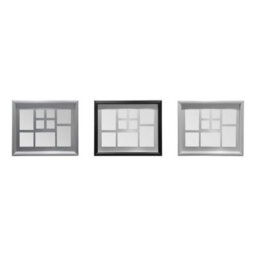 Orsina Luxe Black 9 Multi Photo Frame,protective Glass Front Photos Display,multi Picture Frame For Modern Interior - thumbnail 3