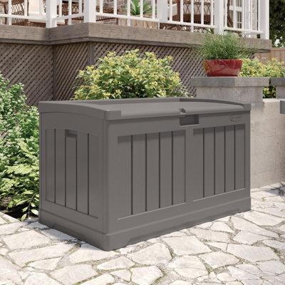 Suncast Carolina 189L Storage Box - Stone Grey - image 1