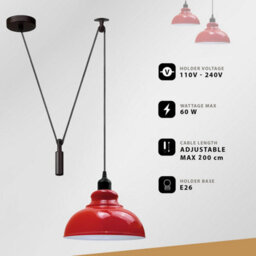 Classic Rustic Pendant Light Mini Blue Ceiling Light For Kitchen And Dining Room - thumbnail 4