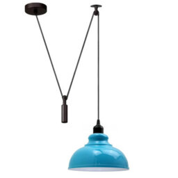 Classic Rustic Pendant Light Mini Blue Ceiling Light For Kitchen And Dining Room