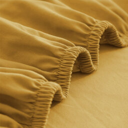 Ameha Ochre Fitted Sheet Anti Allergic Extra Deep 25 Cm Bedsheet Single Microfiber Hypoallergenic Durable Bedsheet(91X190Cm) - thumbnail 5