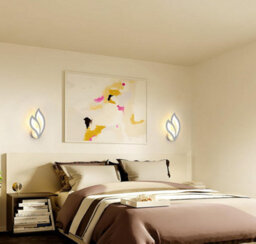 Led Indoor White Wall Light Creative Leaf-Shaped Wall Lamp 3000K 29Cm - thumbnail 3