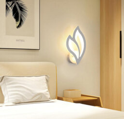 Led Indoor White Wall Light Creative Leaf-Shaped Wall Lamp 3000K 29Cm - thumbnail 5