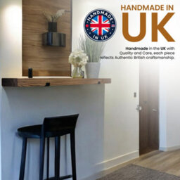 MKGT Narrow Rustic Shelf, 15Cm Deep Solid Wood Wall Shelf With Black Brackets (Walnut, 40Cm) - thumbnail 3